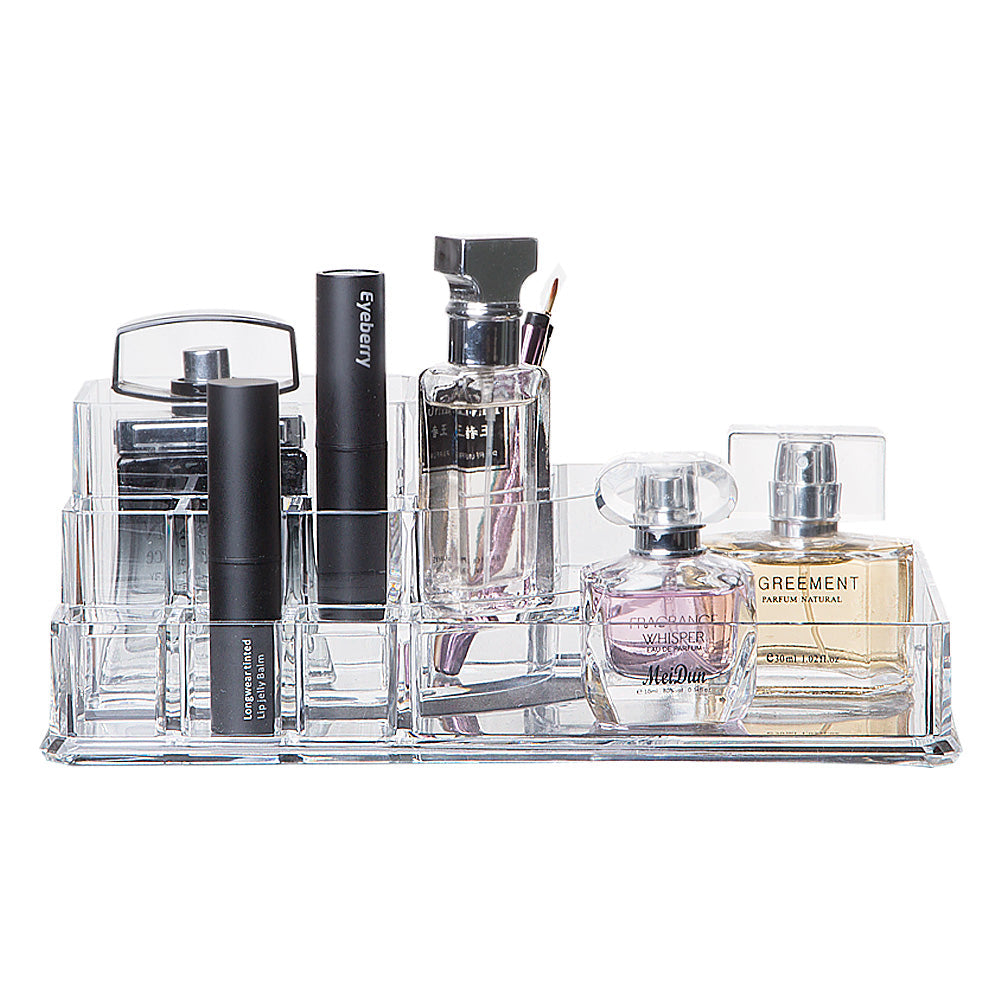 Premium Acrylic Makeup Organizer – Multifunctional Storage Box for Lipsticks, Nail Polish & Cosmetics