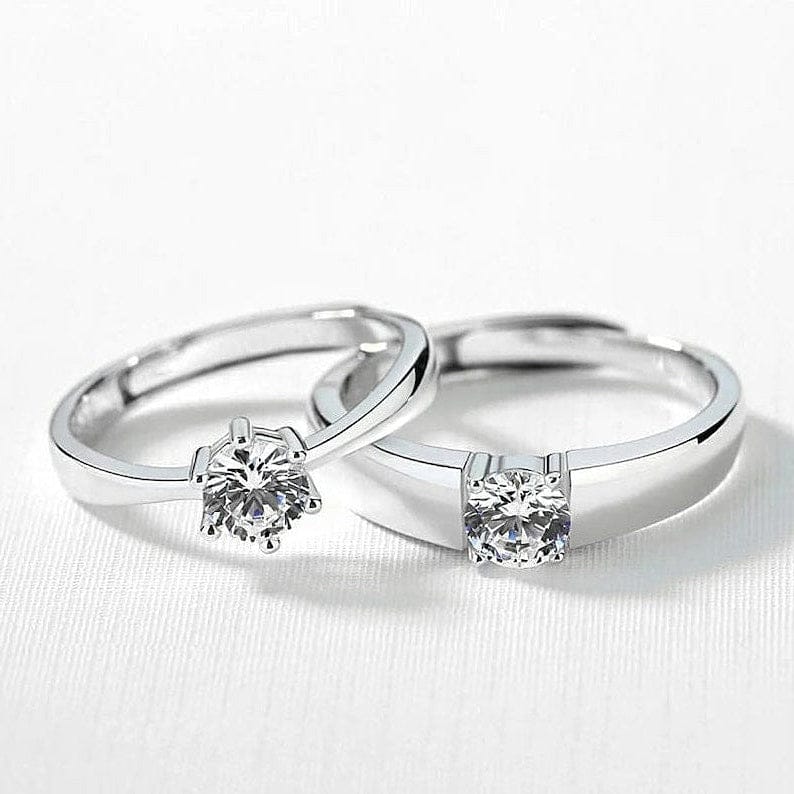 Elegant Couple Rings - Set of 2