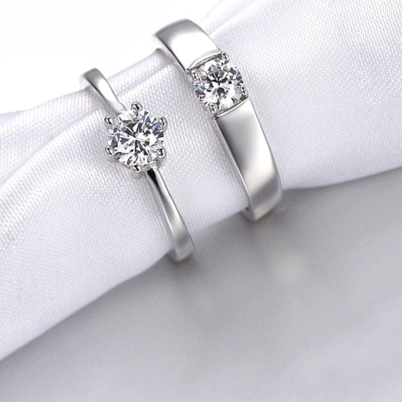 Elegant Couple Rings - Set of 2