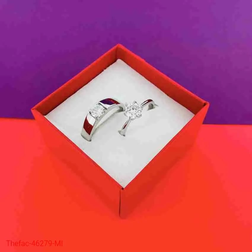 Elegant Couple Rings - Set of 2